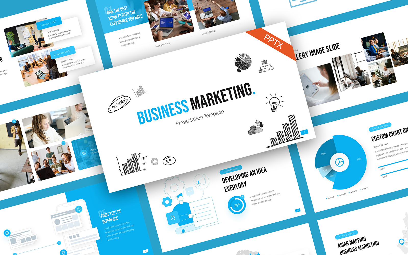 Bmarketing Business Marketing PowerPoint Template For $21