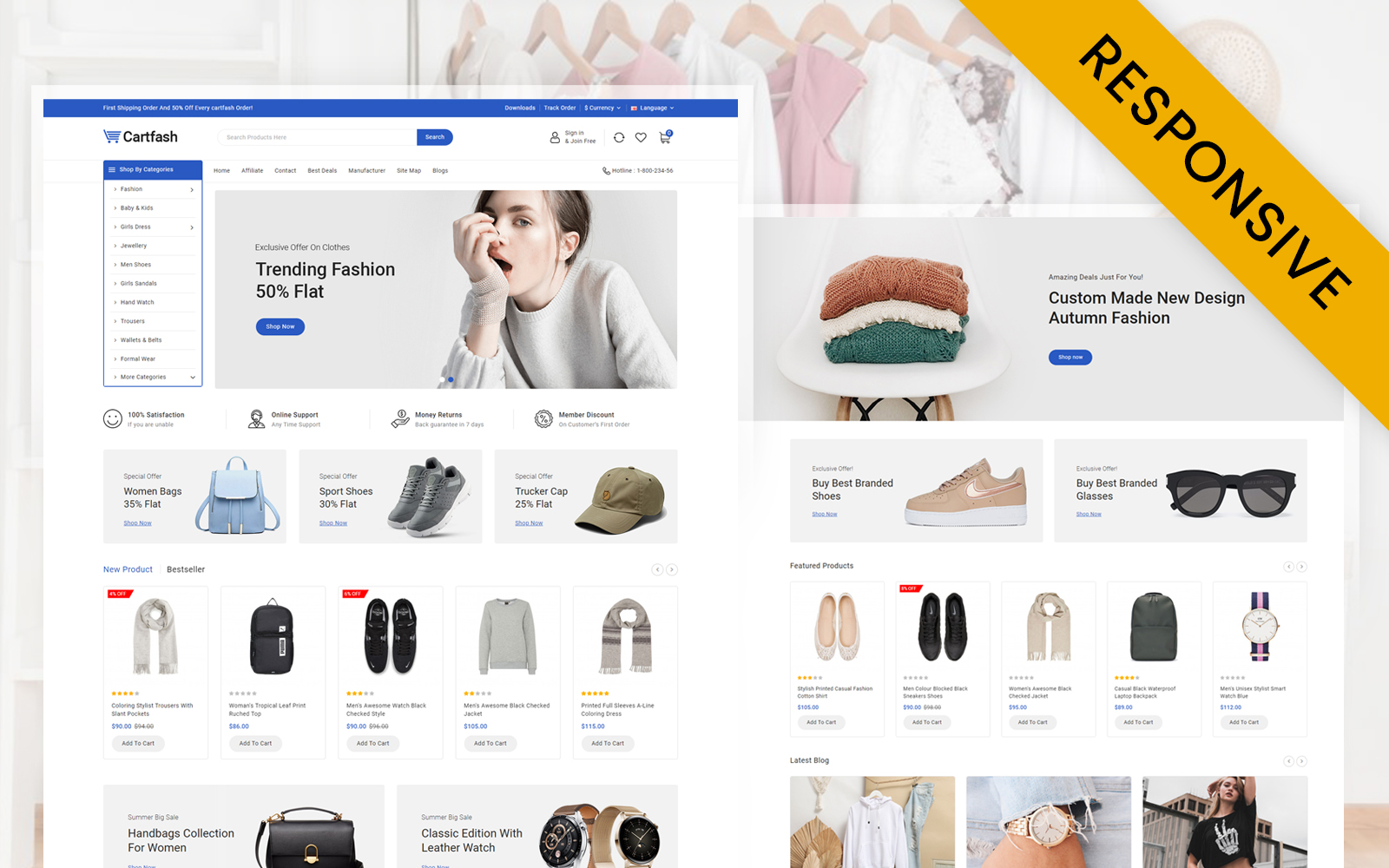 Cartfash - Mega Fashion Accessories Opencart Responsive Theme