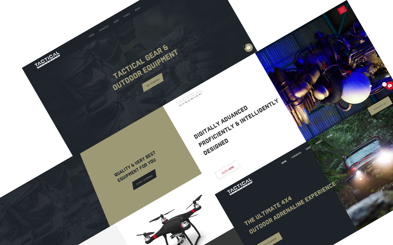 Tactical Dynamics Defence Security and Off Road WordPress theme
