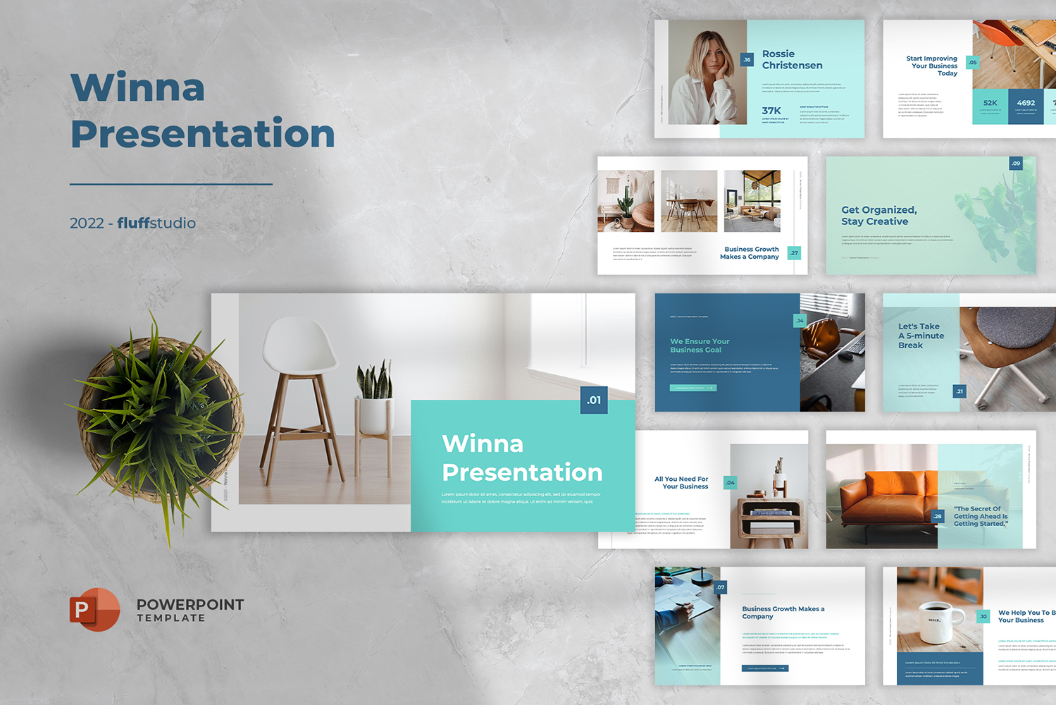 Winna - Minimalist Multipurpose PowerPoint Template