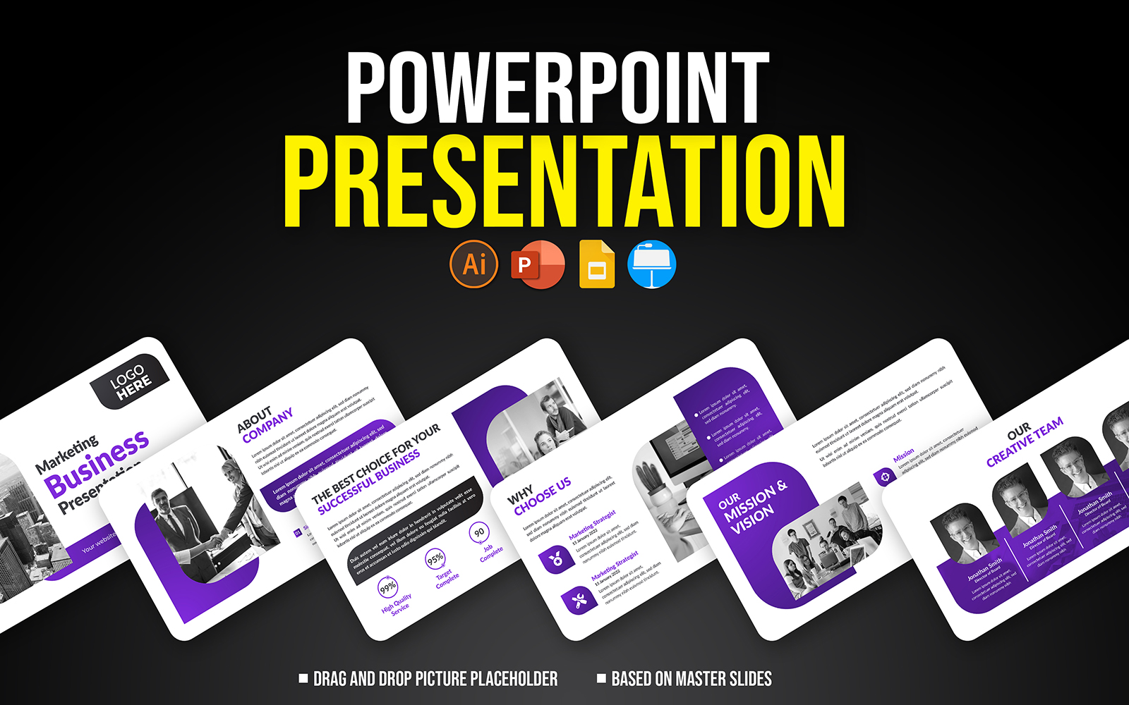 Modern business presentation slides template