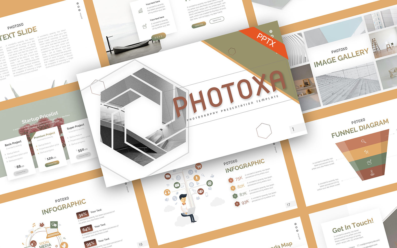 Photoxa Photography Minimalist PowerPoint Template
