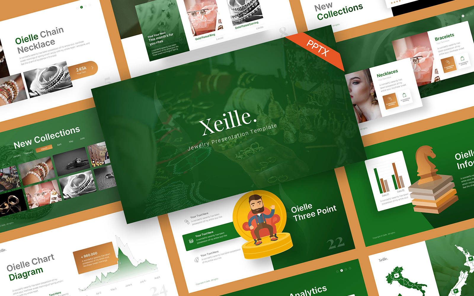 Xeille Jewelry PowerPoint Template