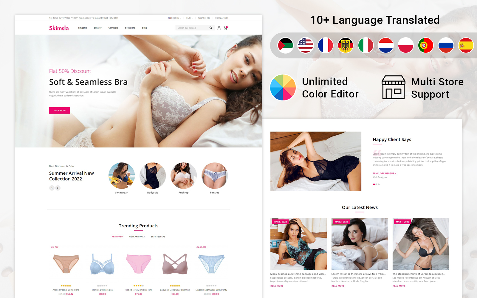 Skimsla - Bikini Lingerie Store PrestaShop Responsive Theme