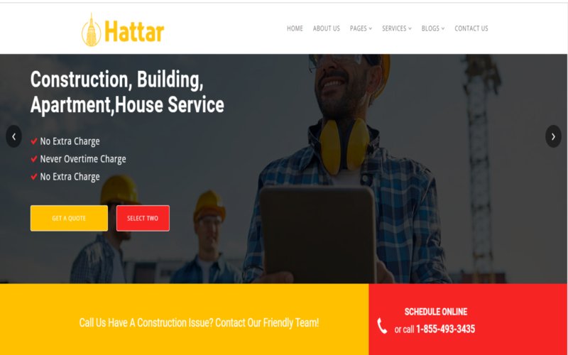 New York Landing Construction HTML Templates