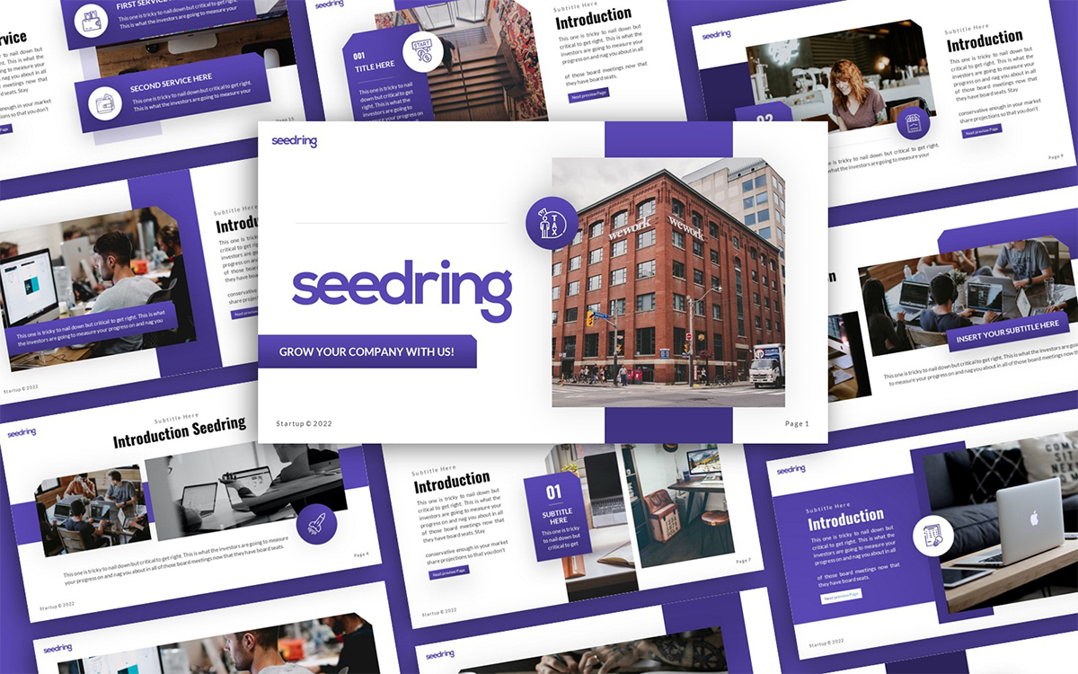 Seedring Startup Multipurpose PowerPoint Presentation Template