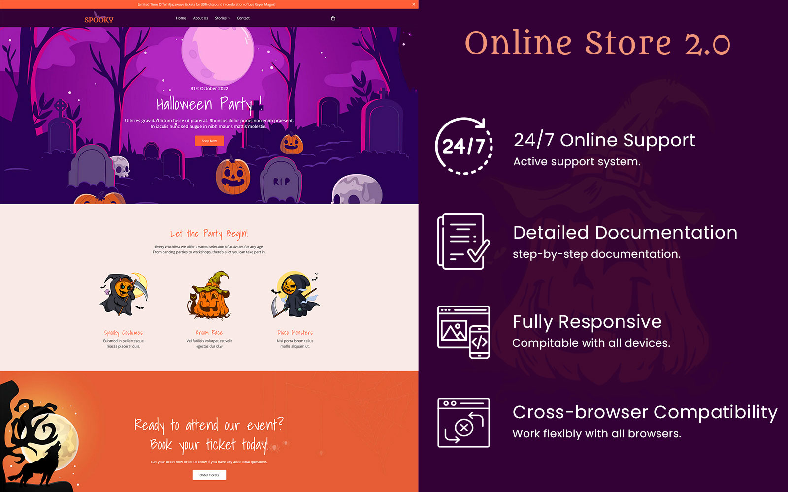 Spooky - Halloweeen Shopify Theme