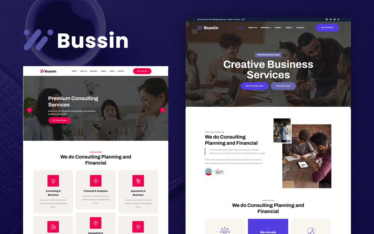 Bussin - Business Consulting Multi-Purpose Joomla 5 Template
