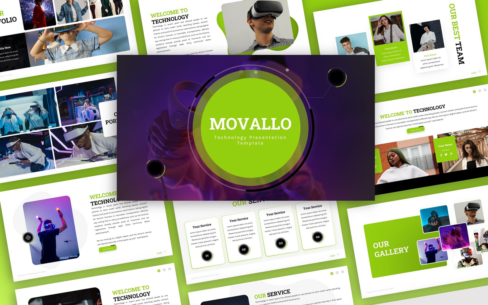 Movallo - Technology Multipurpose PowerPoint Template
