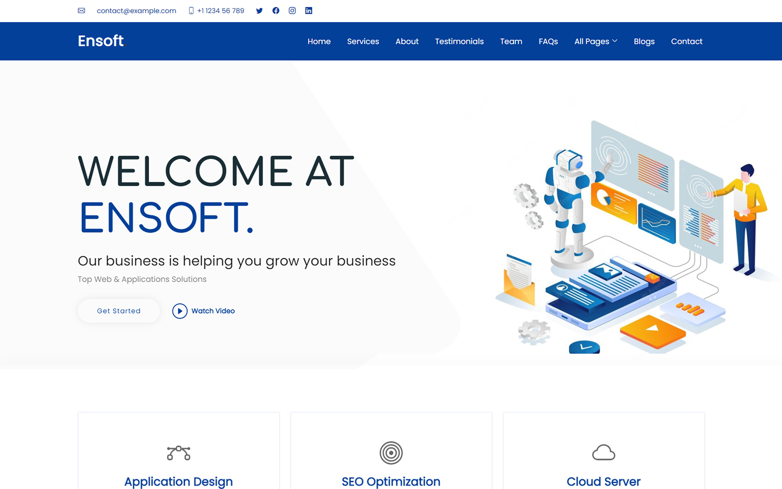 Ensoft - Technology and It Solutions Website Template