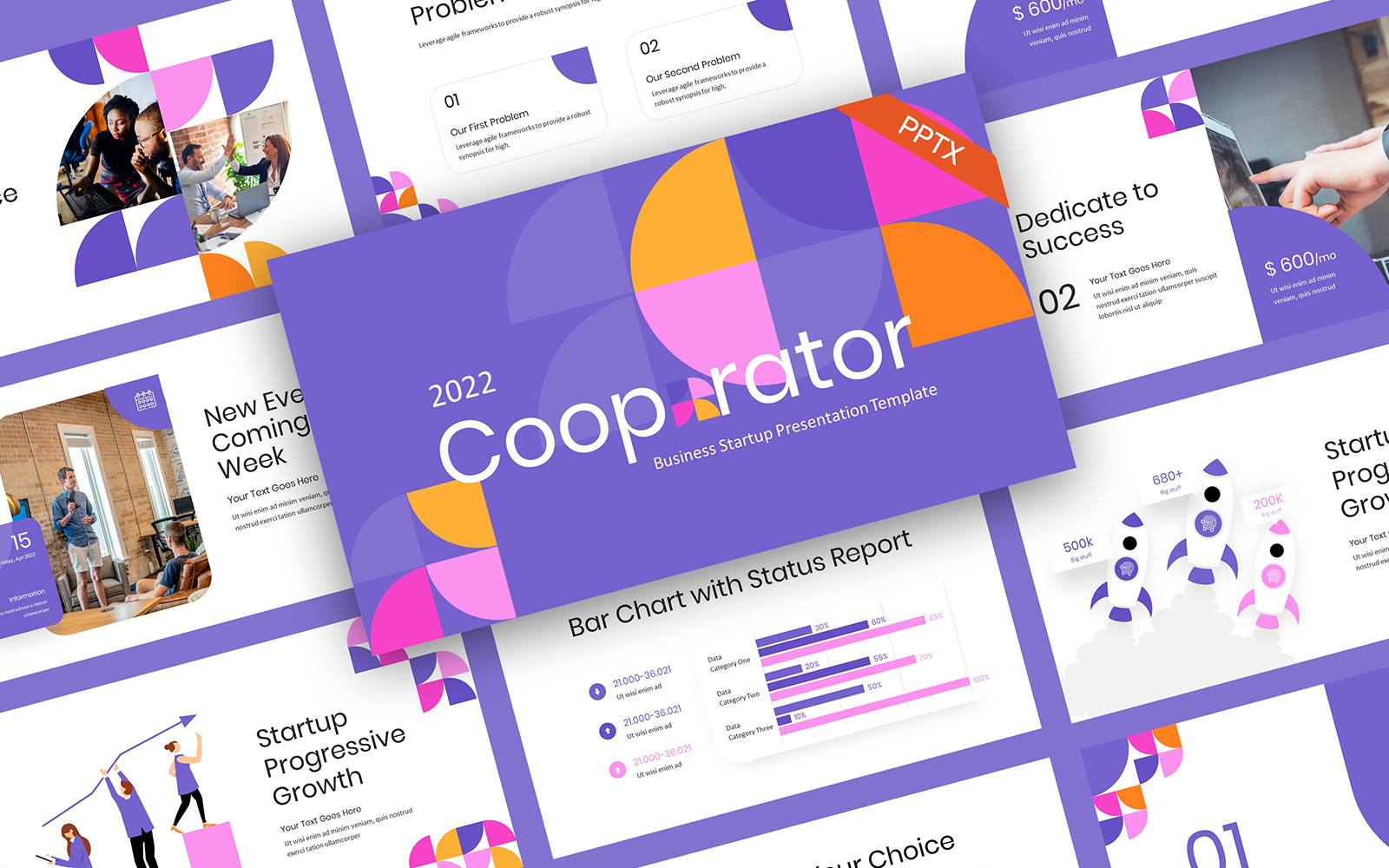 Cooperator Business Startup PowerPoint Template