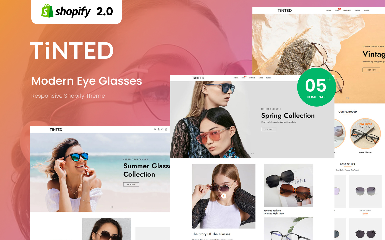 Tinted - Modern Eye Glasses Responsive Shopify Theme