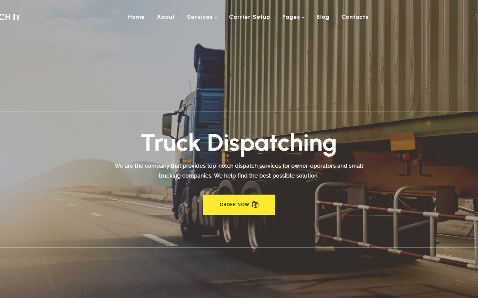 DispatchIT - logistics freight dispatch WordPress theme