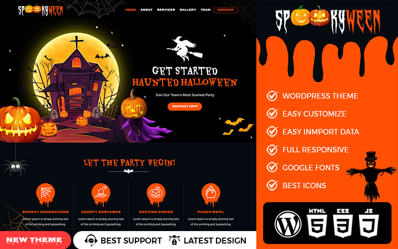 SpookyWeen - A Halloween WordPress Premium Theme