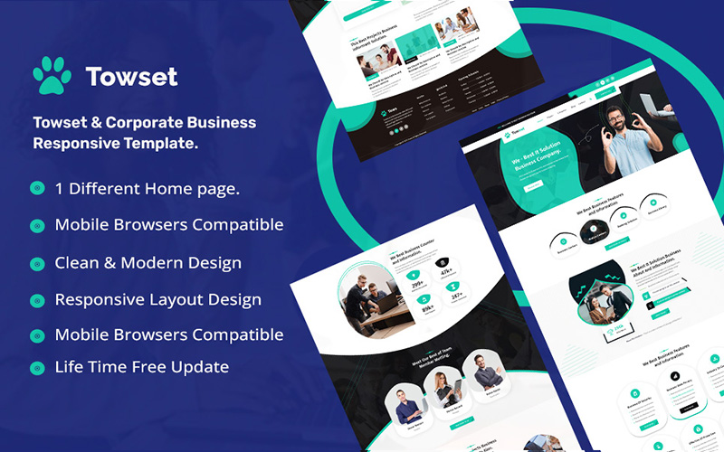 Towset & Corporate Business  Responsive Template