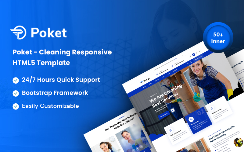 Poket – Cleaner Responsive Website Template