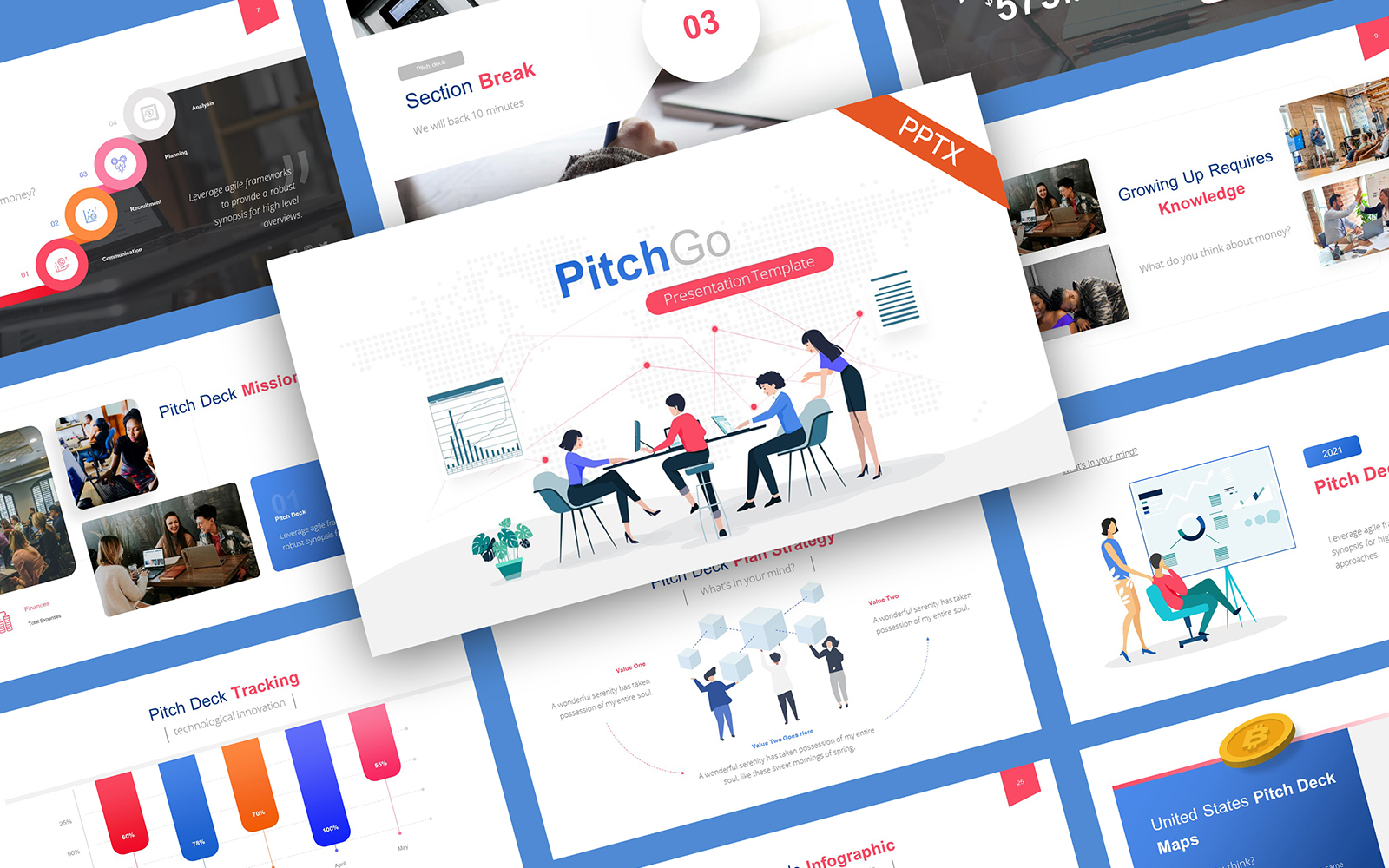 PitchGo Pitch Deck PowerPoint Template