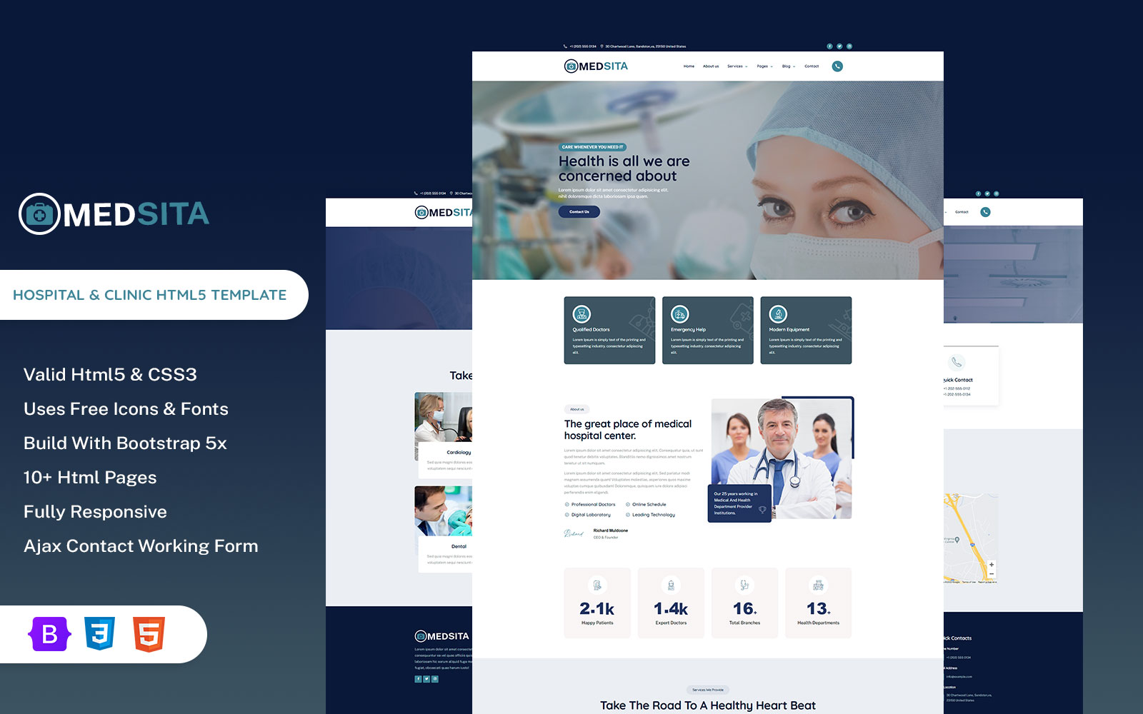 Medsita - Hospital & Clinic HTML5 Template
