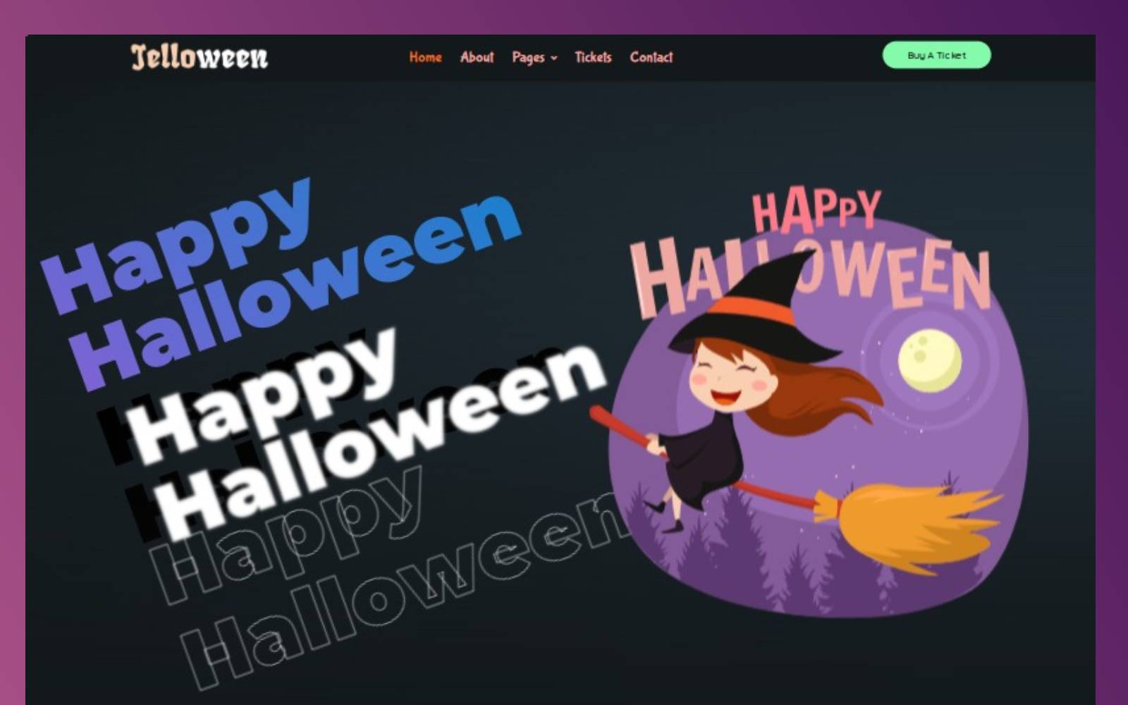 Jelloween - Halloween Party WordPress Theme