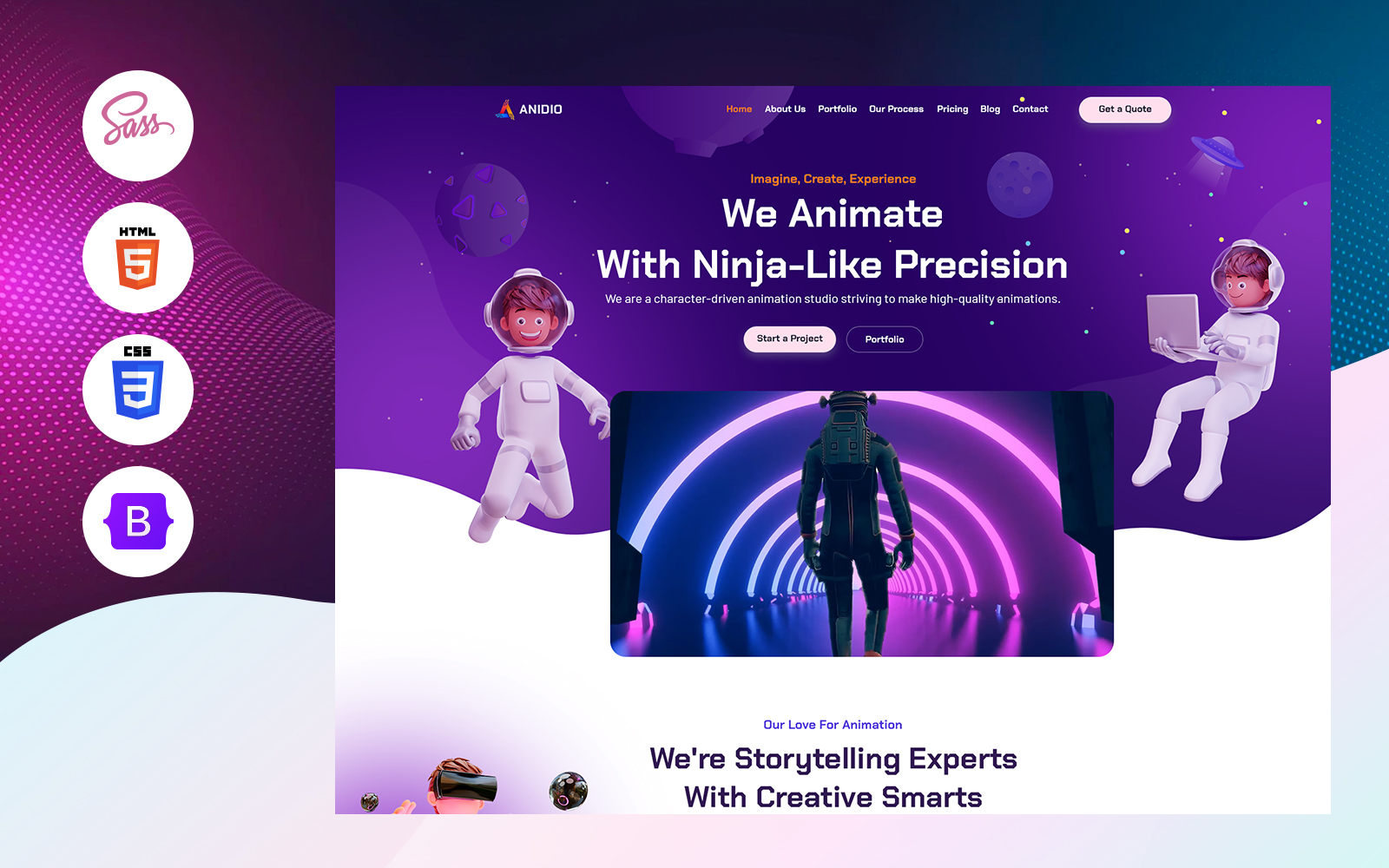 Anidio - Anime  and  Cartoon Studio template