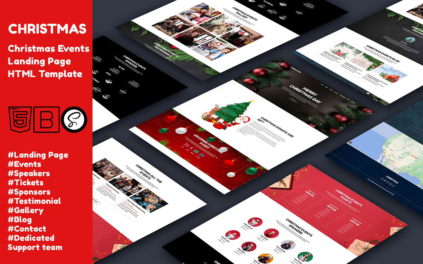 Christmas - Christmas Events Landing Page HTML Template