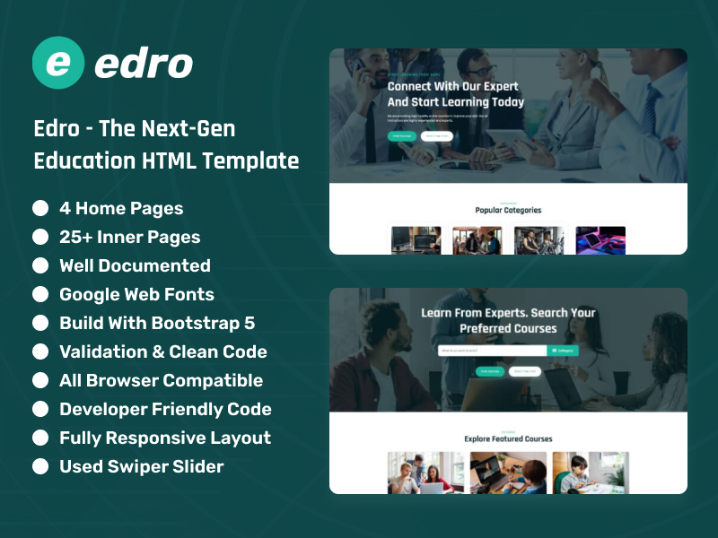 Edro - The Next-Gen Education HTML Template