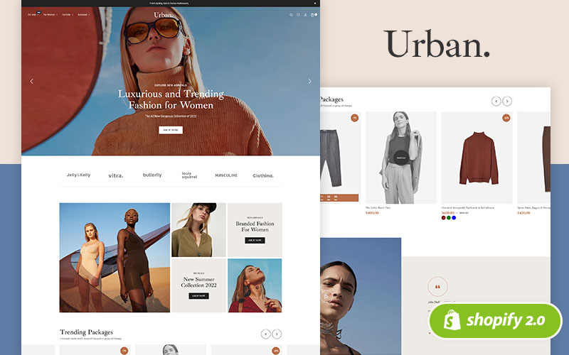 Urban- Luxurious and Trending Fashion Shopify 2.0 Responsive Theme