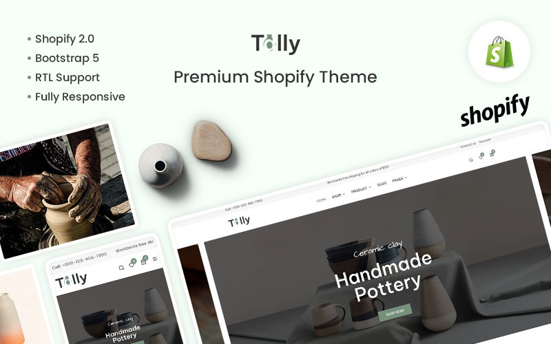 Tally - The pottery & ceramic premium shopify theme