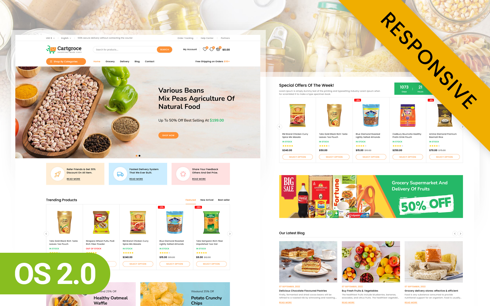 Cartgroce - Grocery Super Store Shopify 2.0 Responsive Theme