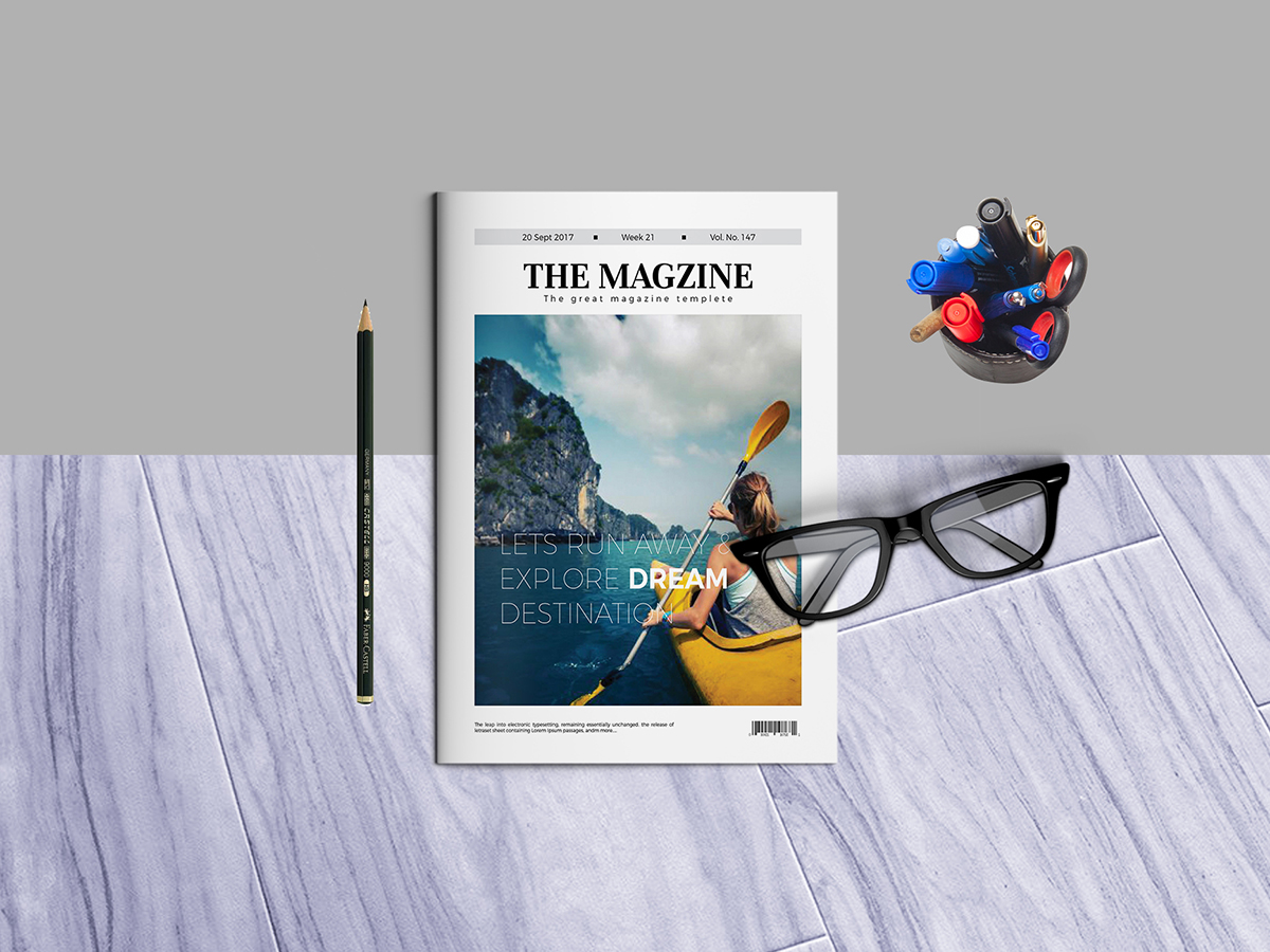 Magazine Template Indesign File