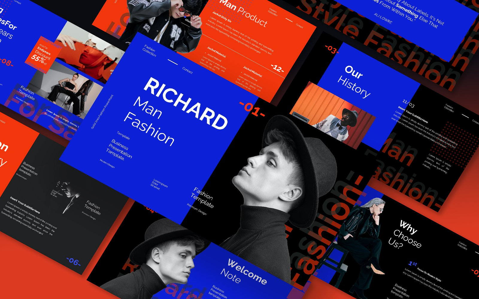 Richard Man Fashion Powerpoint Template