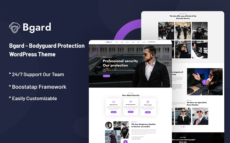 Bgard - Bodyguard Protection WordPress Theme