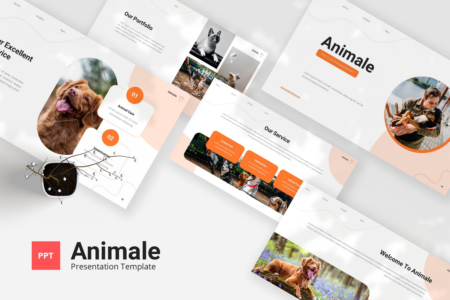 Animale - Pet Care Powerpoint Template