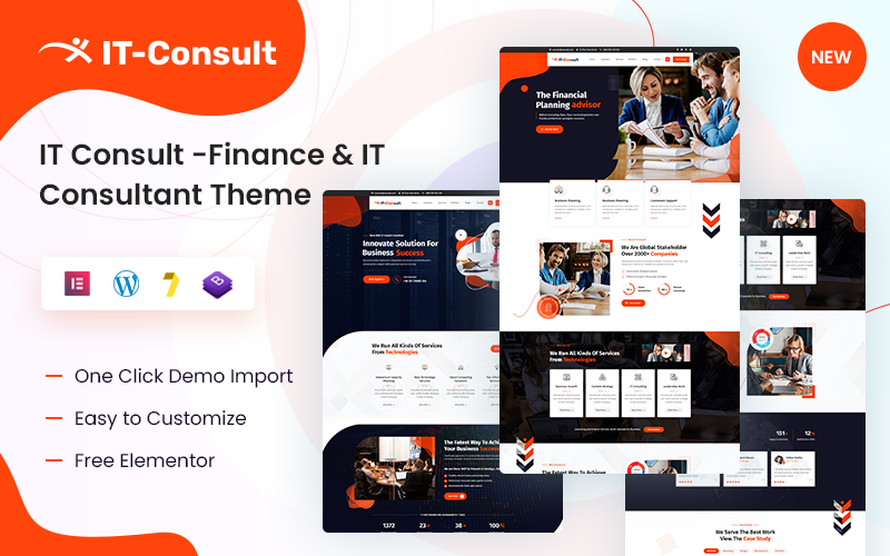 IT-Consult - Finance & IT Consultant WordPress Theme