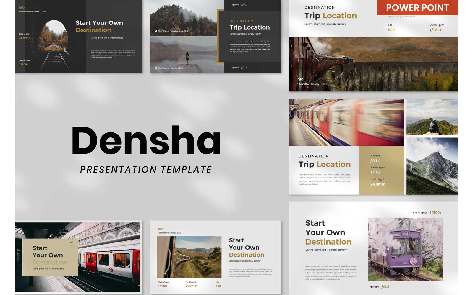 Densha Minimal PowerPoint Template