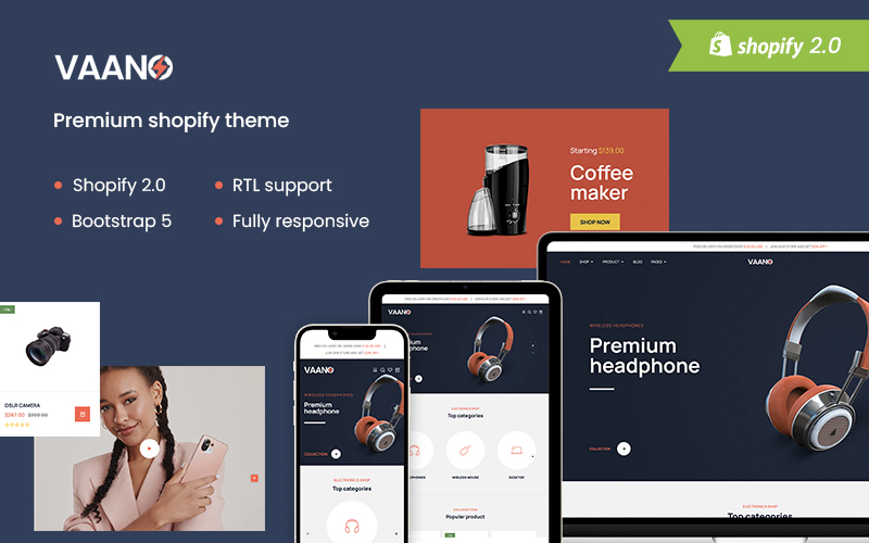 Vaano - Best Electronics & Gadgets Premium Shopify Theme