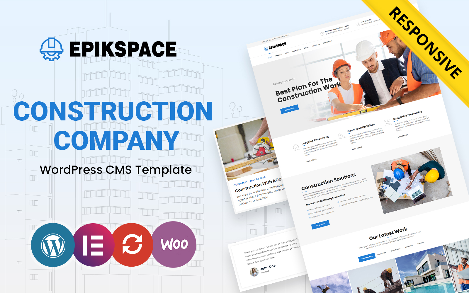 Epikspace - Industry and Construction WordPress Theme