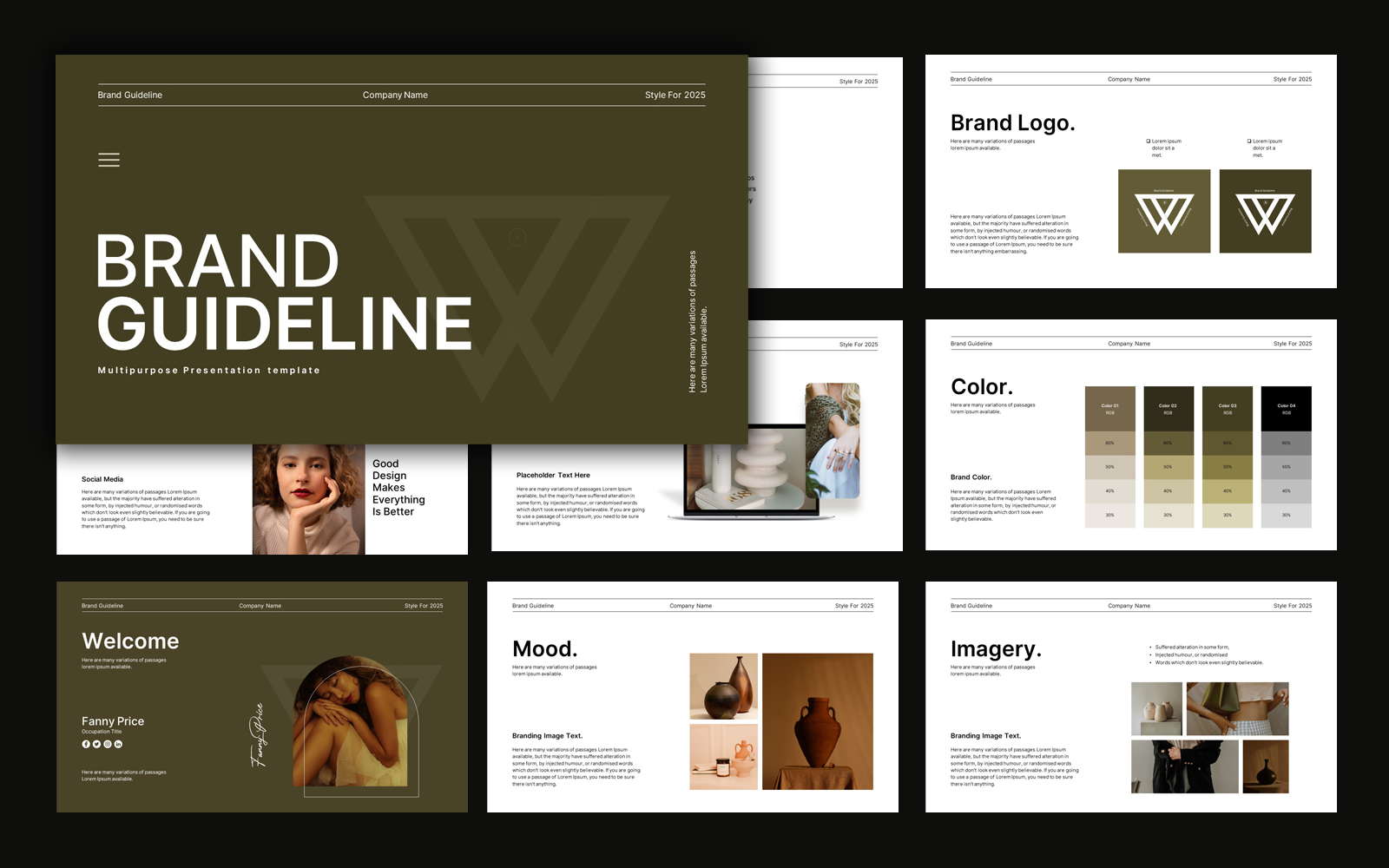 Brand Guideline PowerPoint Presentation Template