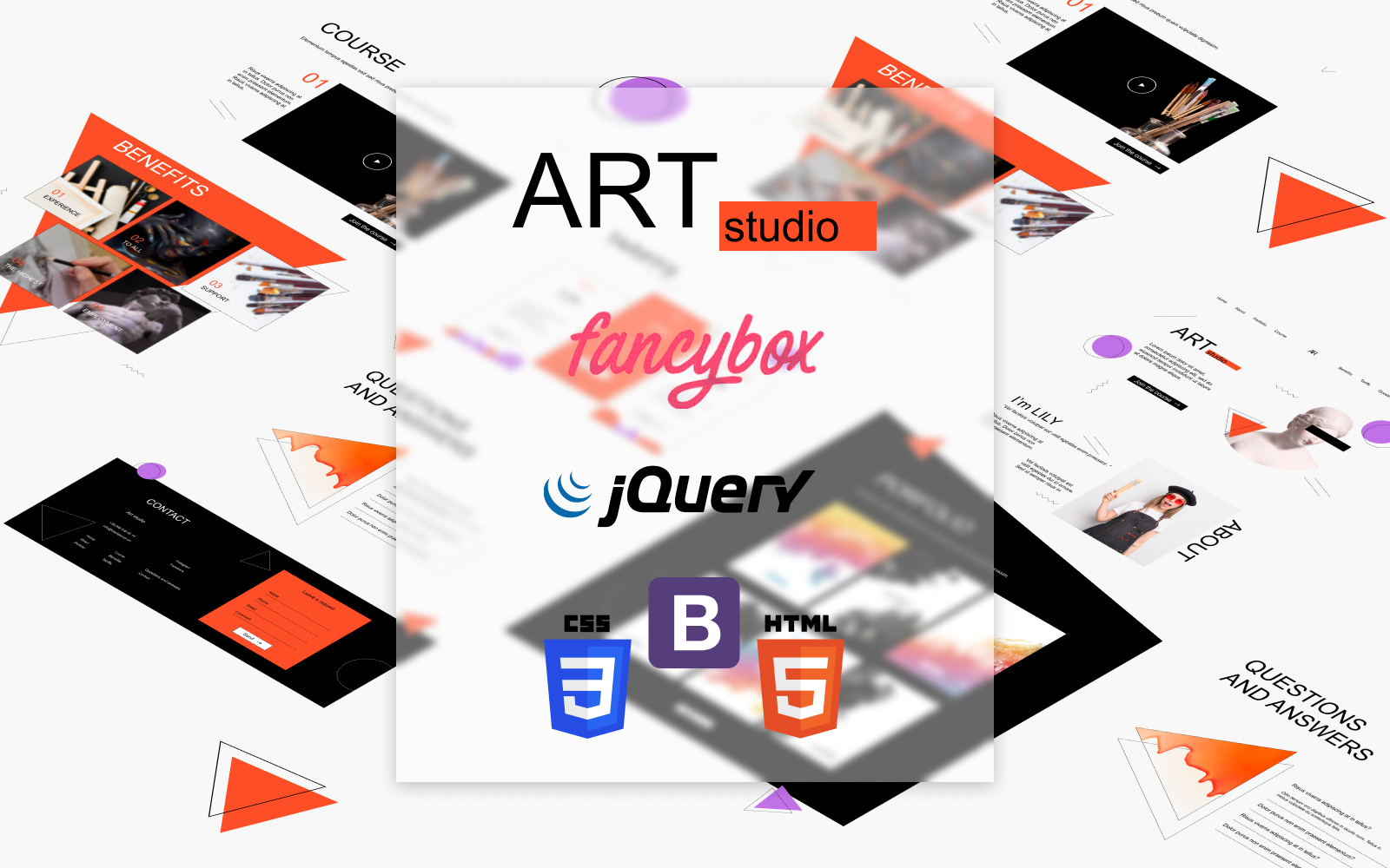 Art Studio - Responsive HTML Landing Template