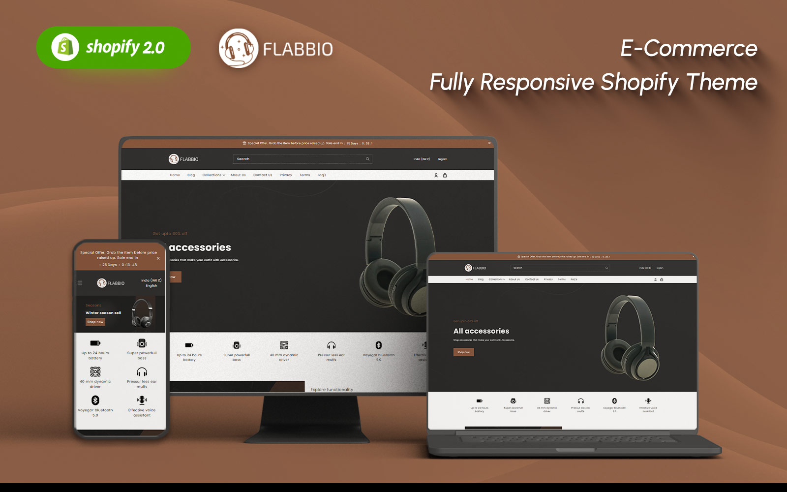 Flabbio Electronics - Car Auto Shopify 2.0 Theme