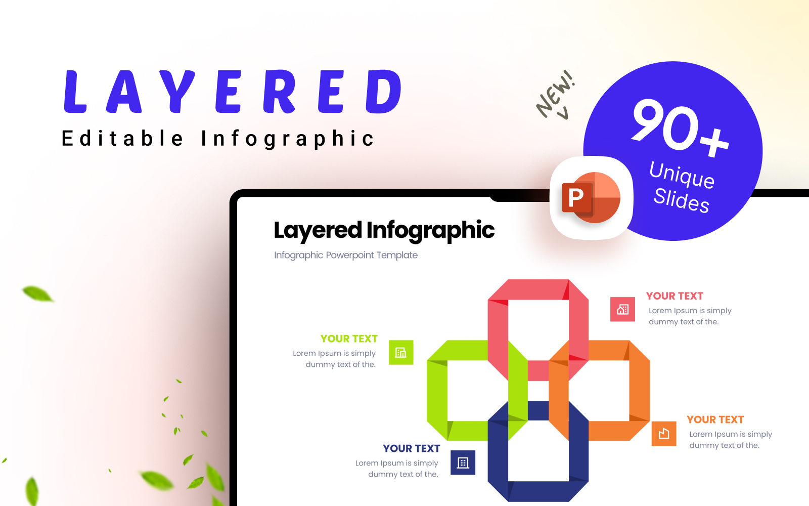 Layered Business Infographic Template