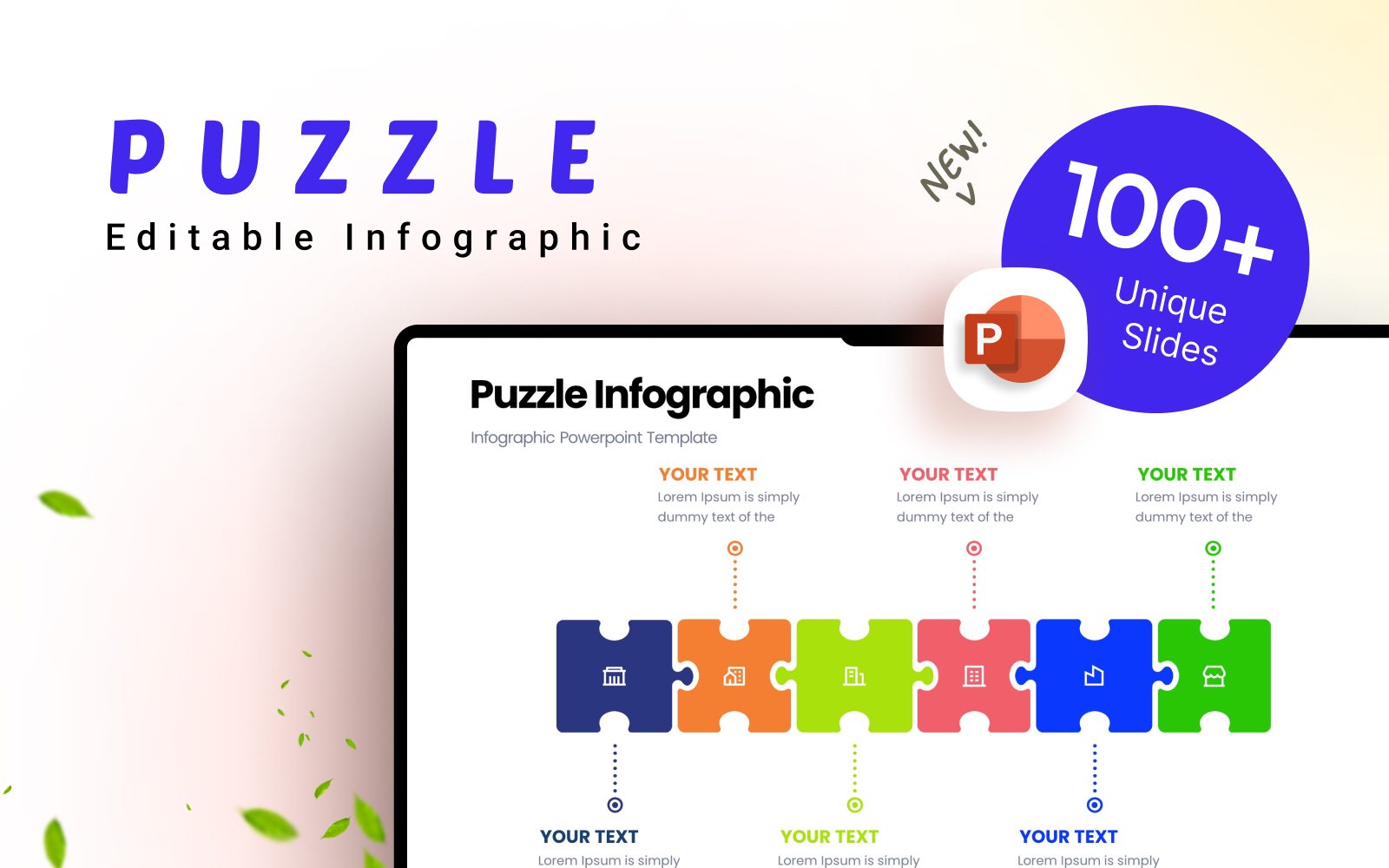 Puzzle Business Infographic Template