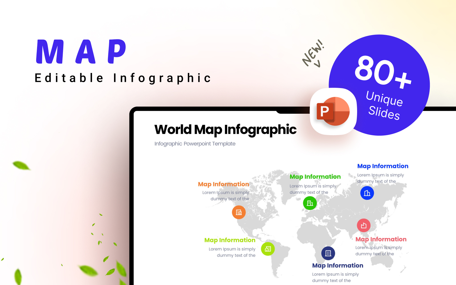 Map Business Infographic Template