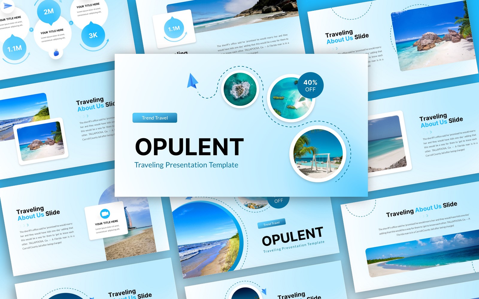 Opulent - Traveling Multipurpose PowerPoint Template