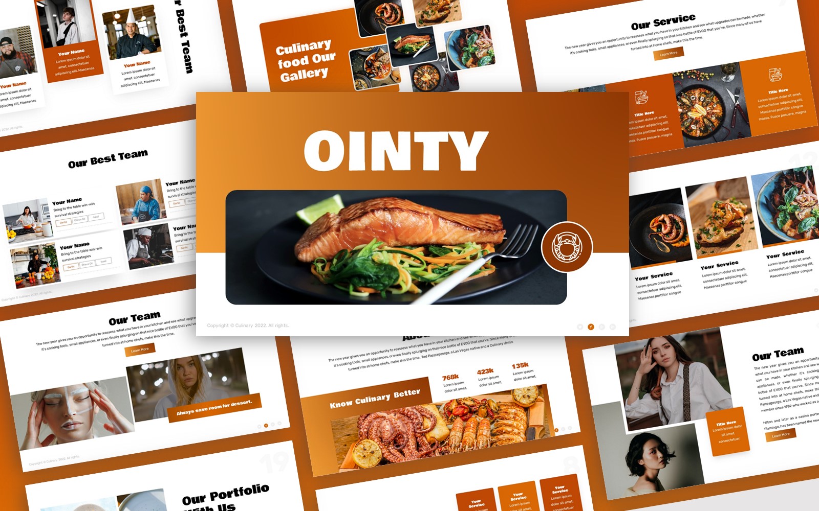 Ointy - Culinary Multipurpose PowerPoint Template