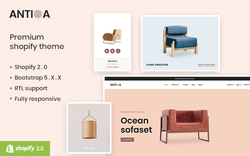 Antioa - The Furniture Responsive Shopify Theme