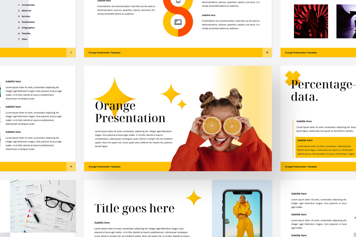 Orange PowerPoint Presentation Template