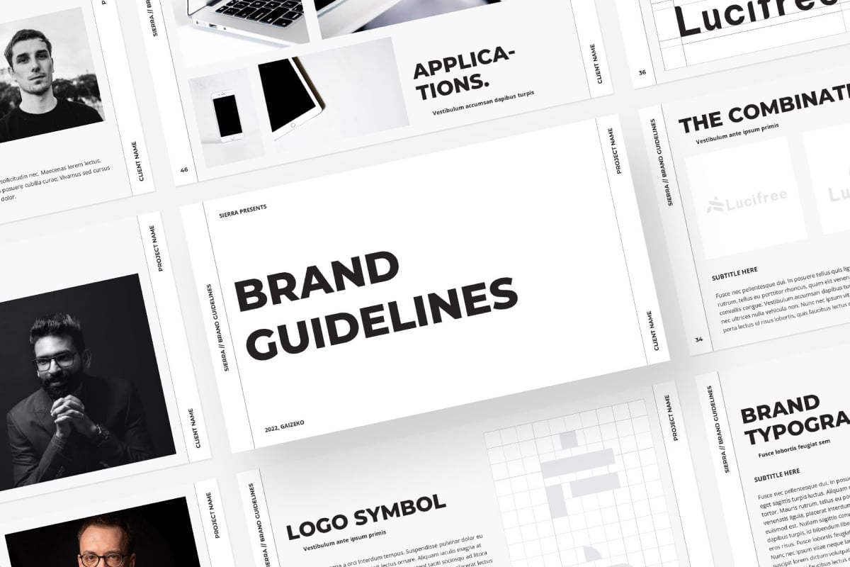 Sierra - Brand Guidelines PowerPoint Template