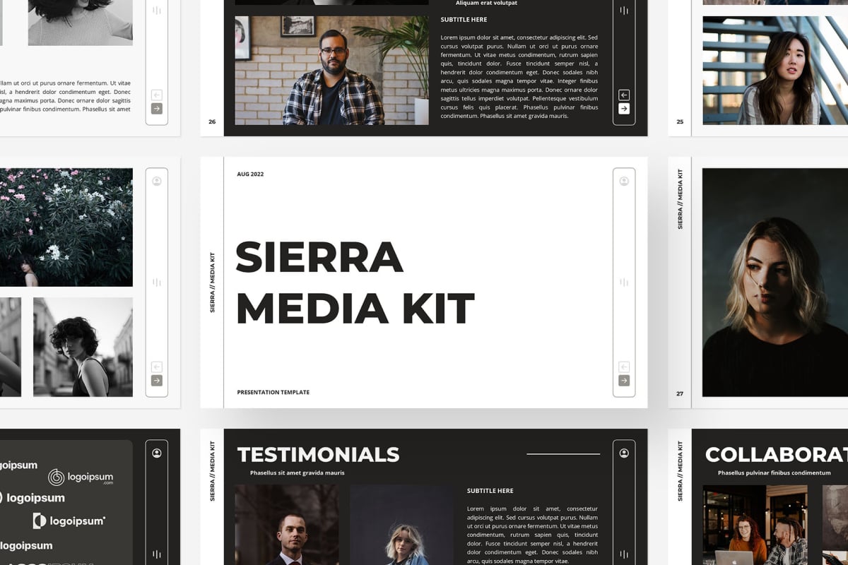 Sierra - Media Kit PowerPoint Template