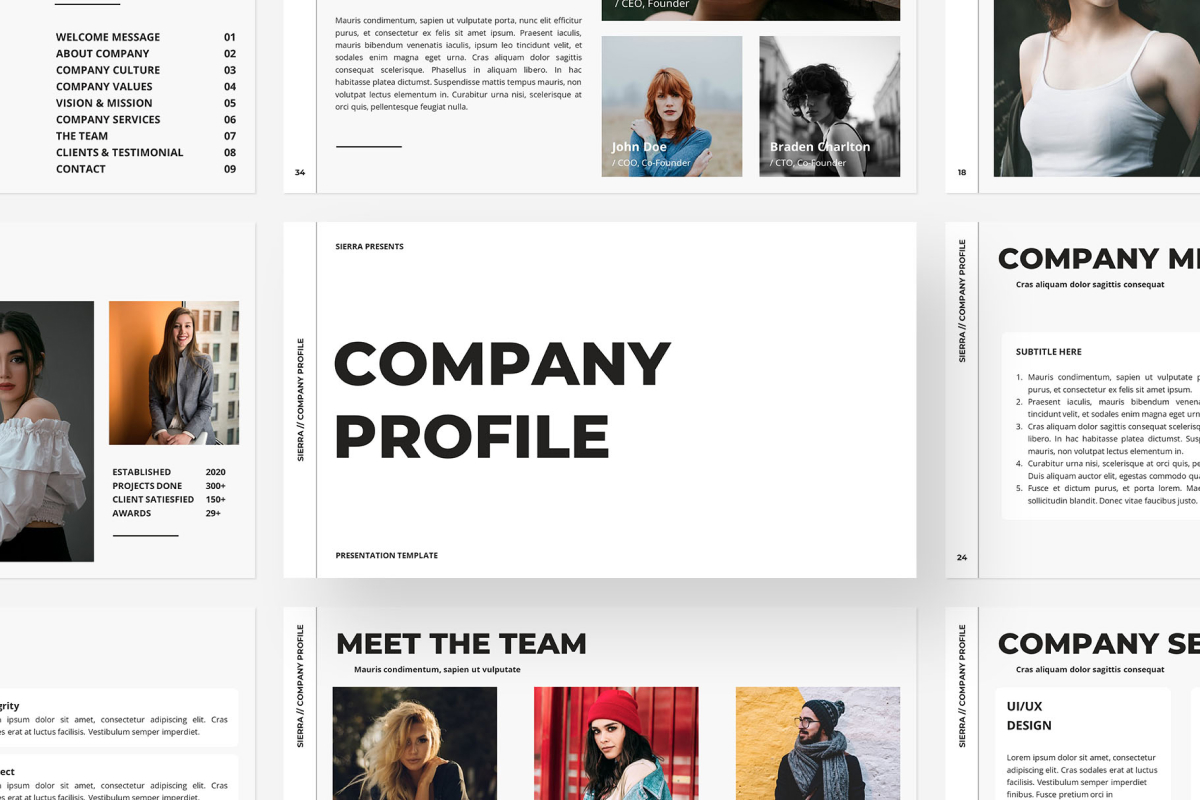 Sierra - Company Profile PowerPoint Template
